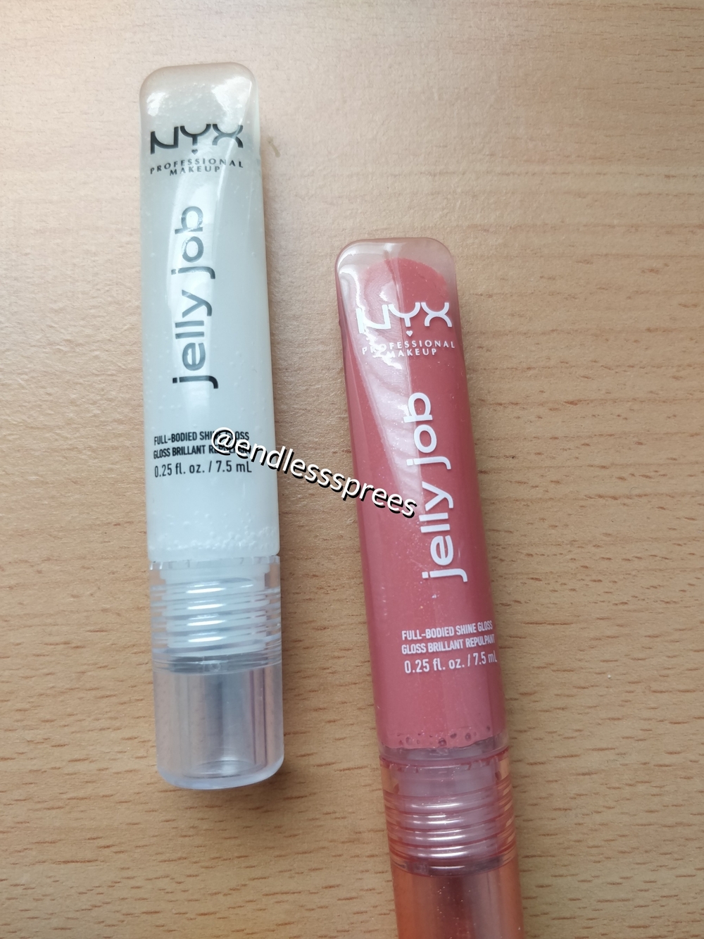 NYX Professional Makeup Jelly Job Lip Gloss in 12 Jelly Squeeze & 01 Just Jelly